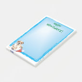 Howlidaysの幸せなブルドッグ ポストイット (アングル)