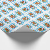 Howlidaysの幸せなプードル ラッピングペーパー (角)