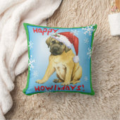 Howlidaysの幸せなマスティフ クッション (ブランケット)