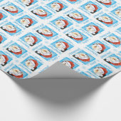 Howlidaysの幸せな古い英国の牧羊犬 ラッピングペーパー (角)