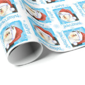 Howlidaysの幸せな古い英国の牧羊犬 ラッピングペーパー (ロールコーナー)