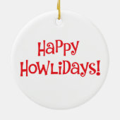 Howlidaysの幸せな柴犬 セラミックオーナメント (裏面)