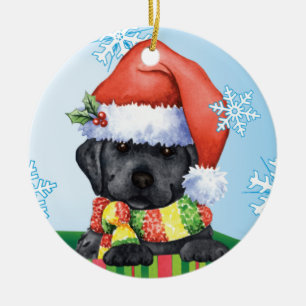 Howlidaysの幸せな黒い実験室 セラミックオーナメント