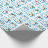 Howlidaysの幸せなSamoyed ラッピングペーパー (角)