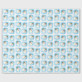 Howlidaysの幸せなSamoyed ラッピングペーパー (フラット)