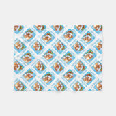 Howlidaysの幸せなToller フリースブランケット (正面(横))