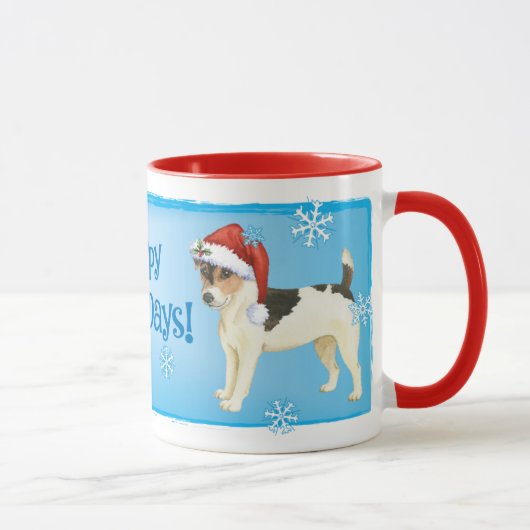 Howlidays幸せなラッセルテリア マグカップ (右)