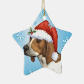 Howlidays幸せなTreeingの歩行者 セラミックオーナメント (右)