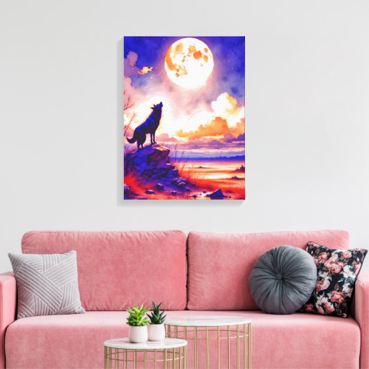 howling キャンバスプリント (インサイチュ (リビング))