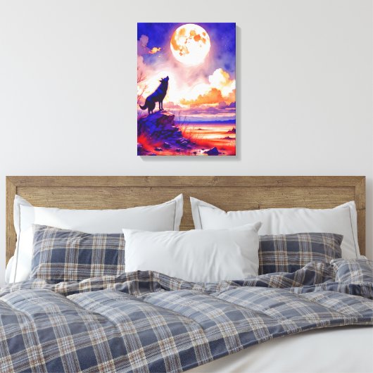 howling キャンバスプリント (インサイチュ (寝室))