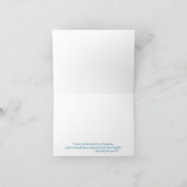 Howling Arctic Wolf & Northern Lights Note Card カード (内部)