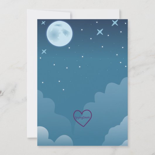 Howling with Joy, Wolf Baby Shower 招待状 (裏面)