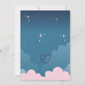 Howling with Joy, Wolf Pink Baby Shower 招待状 (裏面)