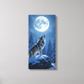 Howling Wolf キャンバスプリント (正面)