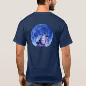 Howling Wolf at Moon Tシャツ (裏面)