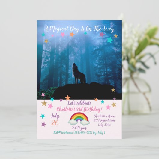 Howling Wolf in Wilderness 招待状 (スタンド正面)