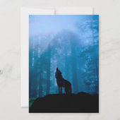 Howling Wolf in Wilderness 招待状 (裏面)