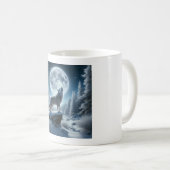 Howling Wolf In Winter コーヒーマグカップ (正面右)