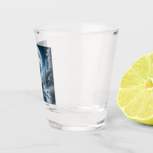 Howling Wolf In Winter ショットグラス (右)