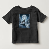 Howling Wolf In Winter トドラーTシャツ (正面)