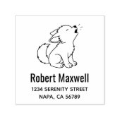 Howling Wolf Pup Address セルフインキングスタンプ (デザイン)