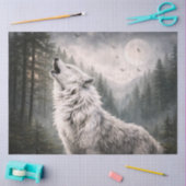 Howling Wolf Tissue Paper 薄葉紙 (クラフト)