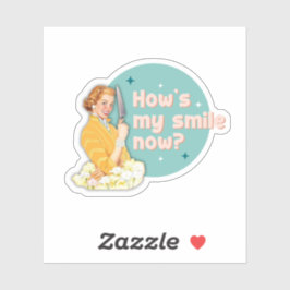 How's My Smile Now Sticker シール