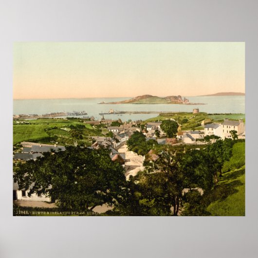 Howth and Ireland's Eye Archival Print ポスター (正面)