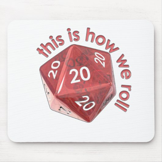 HowWeRoll20s マウスパッド (正面)