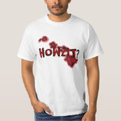 Howzitのハワイ諸島の鎖のユーモアの価値ティー Tシャツ (正面)