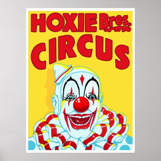 Hoxie Bros. Circus ポスター (正面)