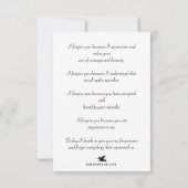 hoy te perdono ノートカード (裏面)