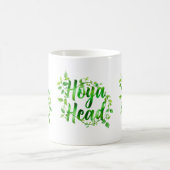 Hoya Head Plant Lover Design – Cute Minimalist Bot コーヒーマグカップ (中央)