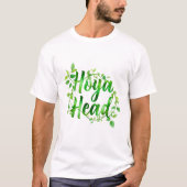 Hoya Head Plant Lover Design – Cute Minimalist Bot Tシャツ (正面)