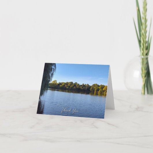 Hoyt Lake Folded Thank You カード (正面)