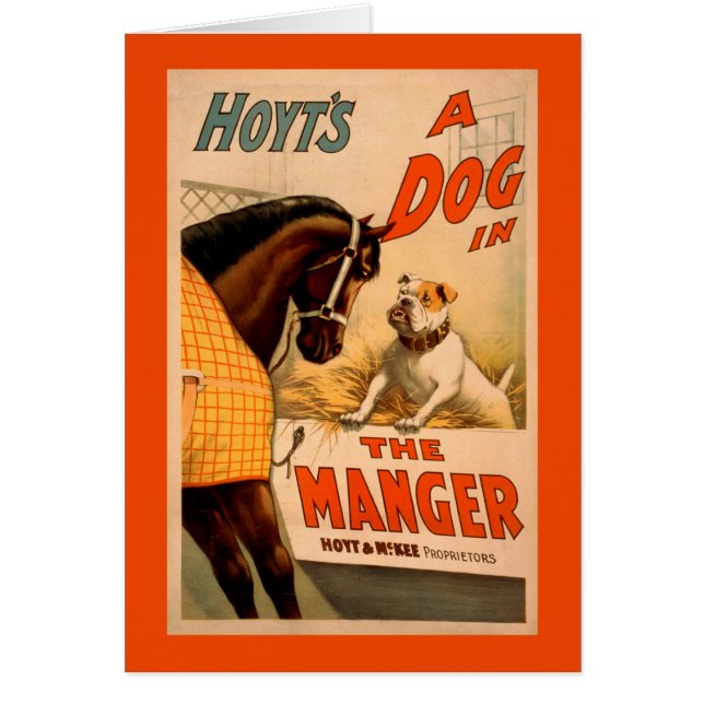 Hoyt's A dog in the Manger Theatre Poster (正面)