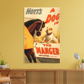 Hoyt's A dog in the Manger Theatre Poster キャンバスプリント (インサイチュ (リビング))