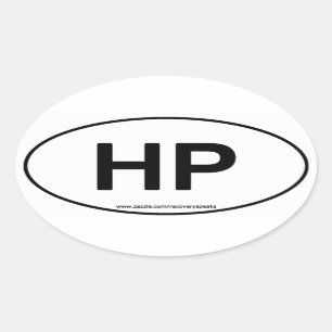 HPの高い発電の楕円形のステッカー 楕円形シール