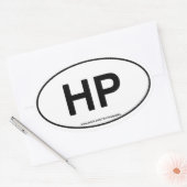 HP HIGHER POWERオーバルステッカー 楕円形シール (封筒)