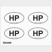 HP HIGHER POWERオーバルステッカー 楕円形シール (シート)
