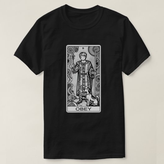 HP Lovecraft Style THE FOOL TAROT CARD TEE  Tシャツ (デザイン正面)