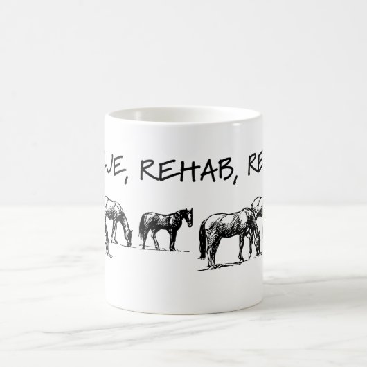 HPFレスキュー、レハブ、レホームコーヒーマグ コーヒーマグカップ (中央)