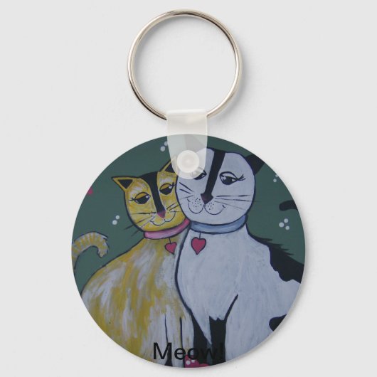 HPIM0091、ニャー！ キーホルダー (正面)