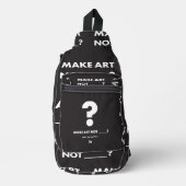 HPP MAKE ART NOT _____?ショルダーバッグ スリングバッグ (正面)