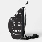 HPP MAKE ART NOT _____?ショルダーバッグ スリングバッグ (右)