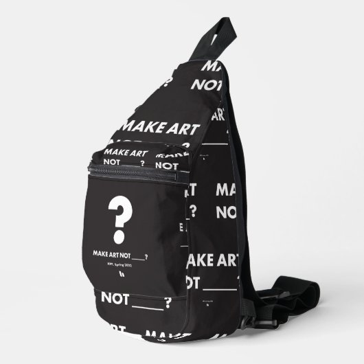 HPP MAKE ART NOT _____? Crossbody Bag スリングバッグ (右コーナー)