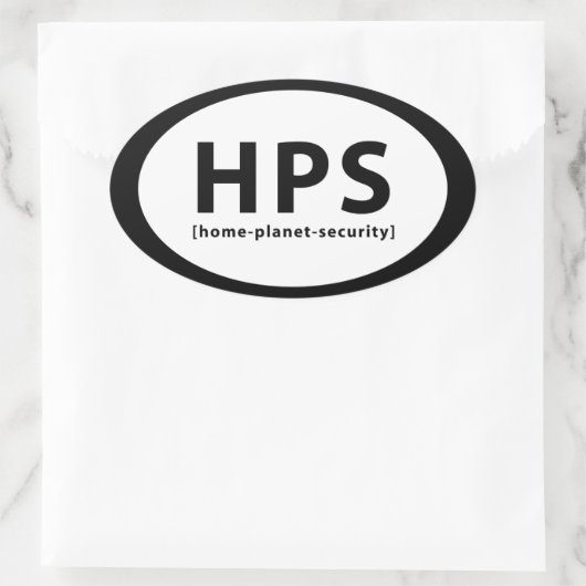 HPS 楕円形シール (バッグ)