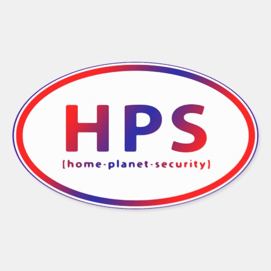 HPS 楕円形シール (正面)