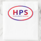 HPS 楕円形シール (バッグ)