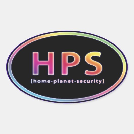 HPS 楕円形シール (正面)